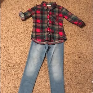 Little girls jeans and top